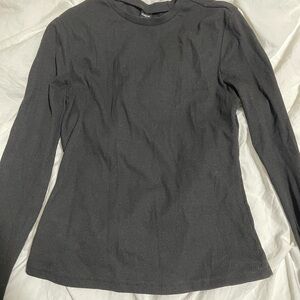 Women's Black Long Sleeve Top
